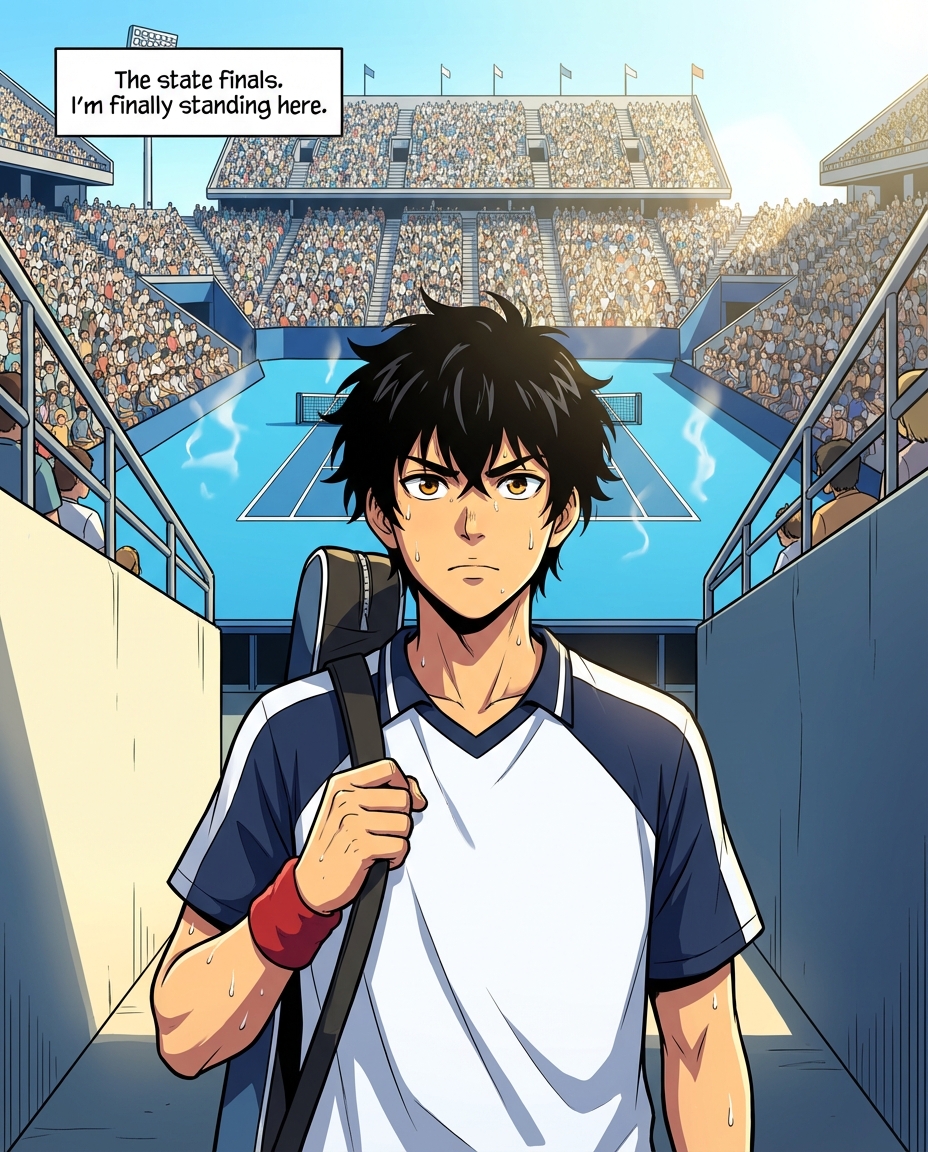 State Tennis comic cover
